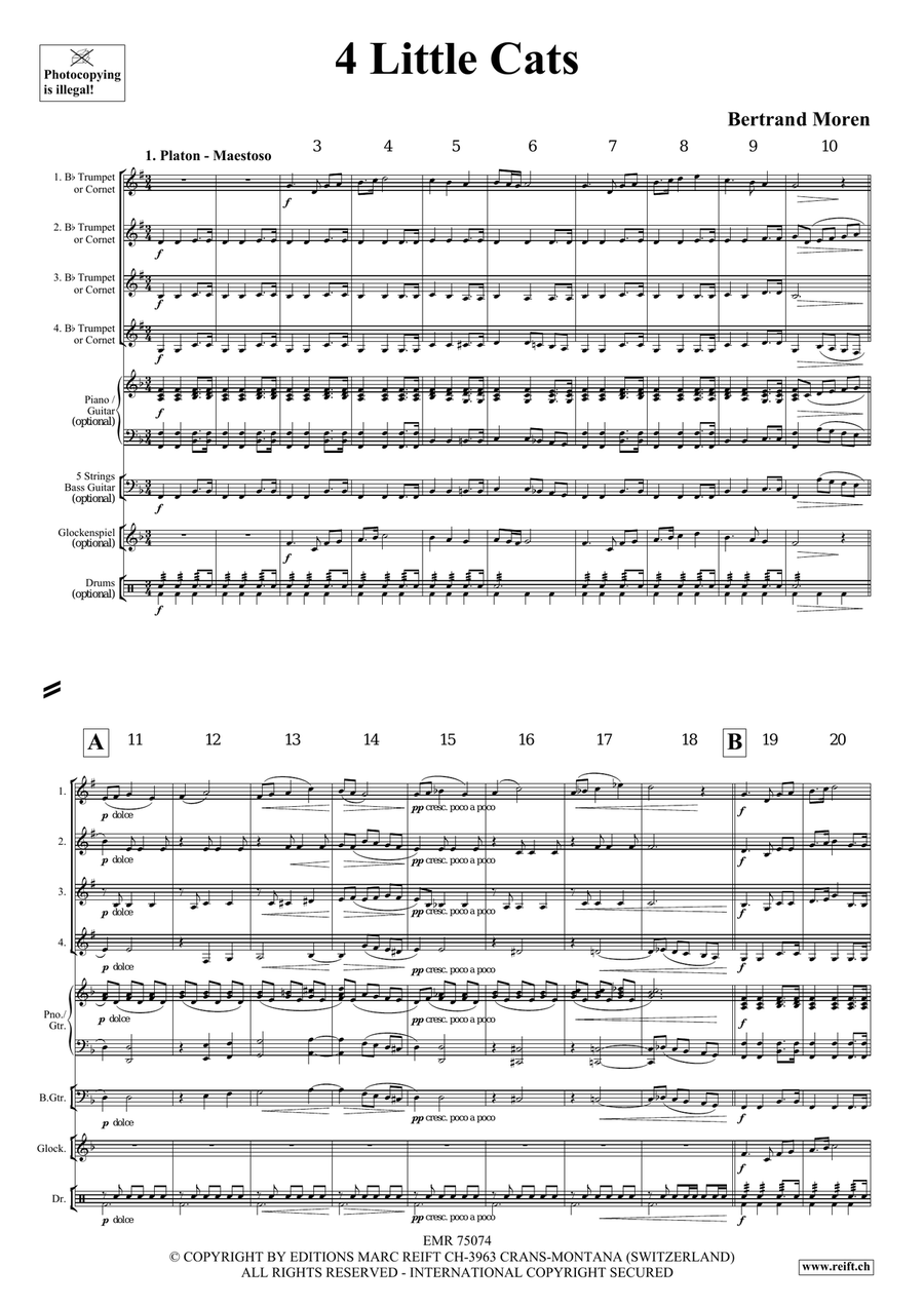 4 Little Cats 4 Little Cats Cornet scores gallery preview page 4