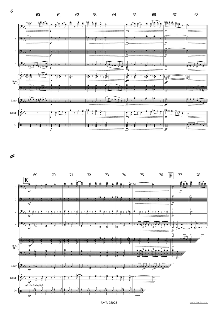 4 Little Cats 4 Little Cats Trombone Quartet scores gallery preview page 7