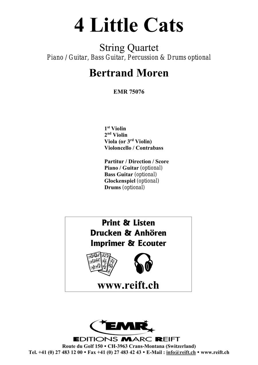 4 Little Cats 4 Little Cats String Quartet scores gallery preview page 2