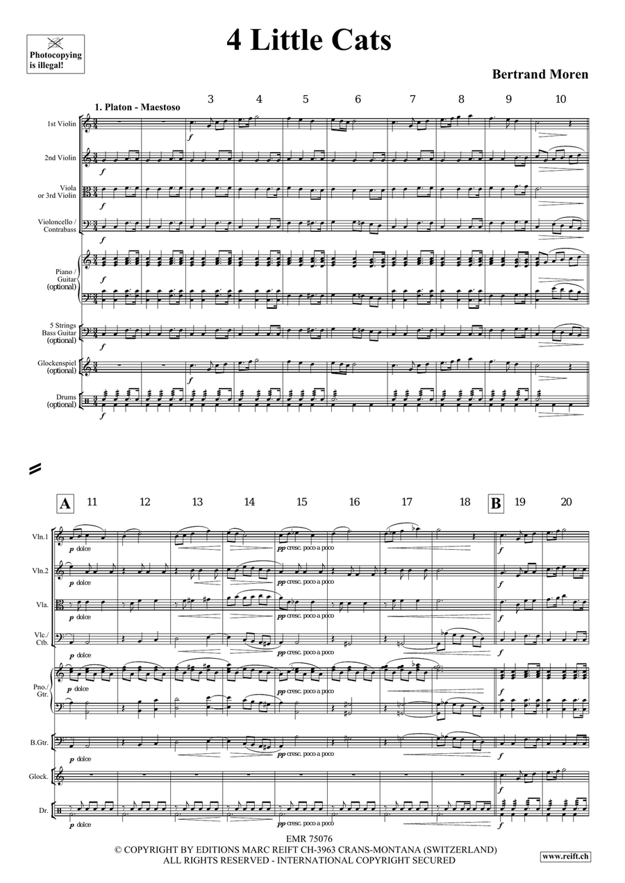 4 Little Cats 4 Little Cats String Quartet scores gallery preview page 4