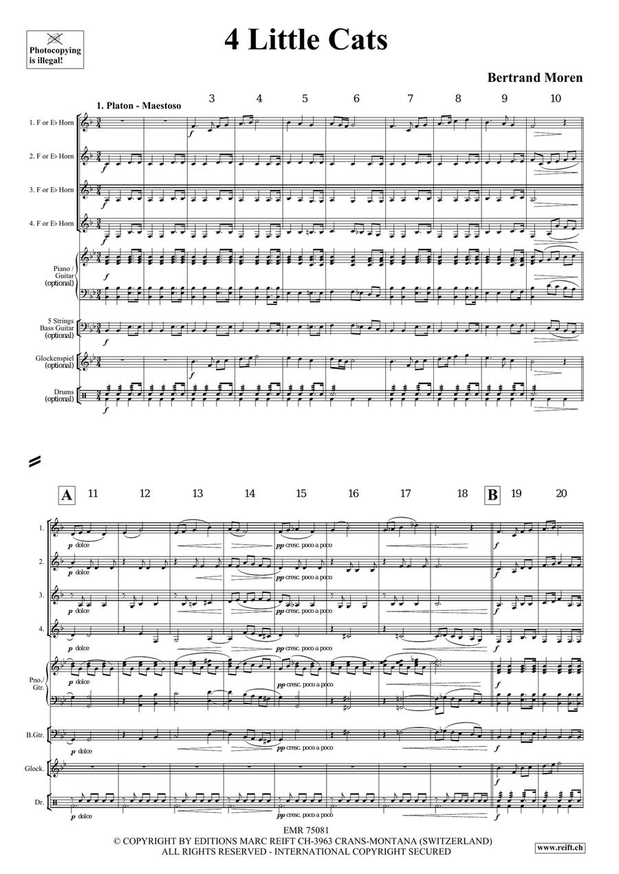 4 Little Cats 4 Little Cats Horn scores gallery preview page 4