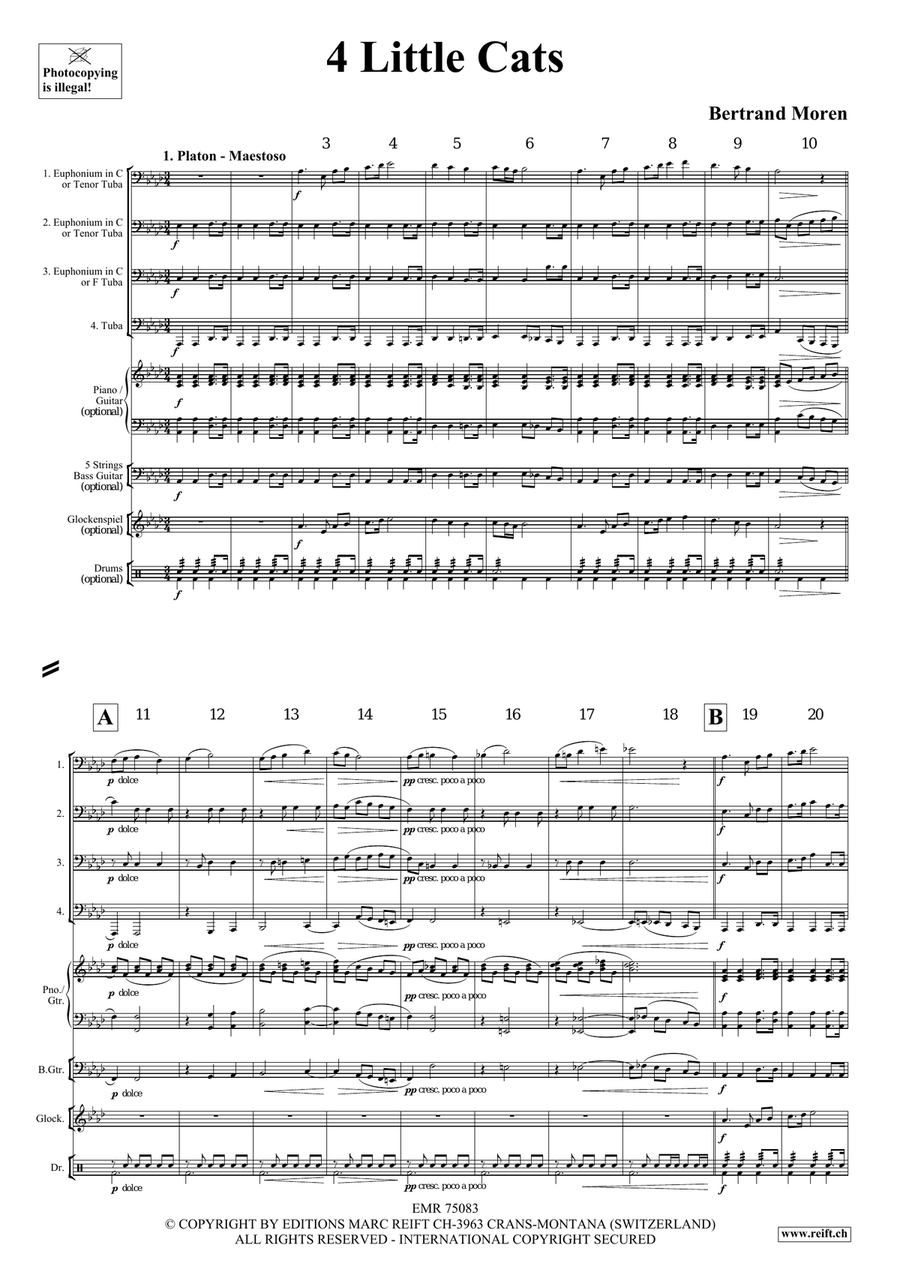 4 Little Cats 4 Little Cats Tuba Quartet scores gallery preview page 4
