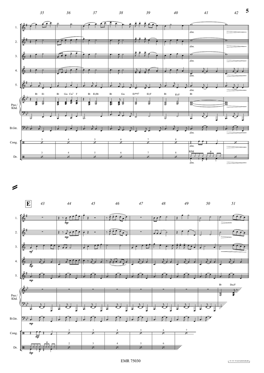 The Whistling Gypsy The Whistling Gypsy Saxophone Quintet scores gallery preview page 6