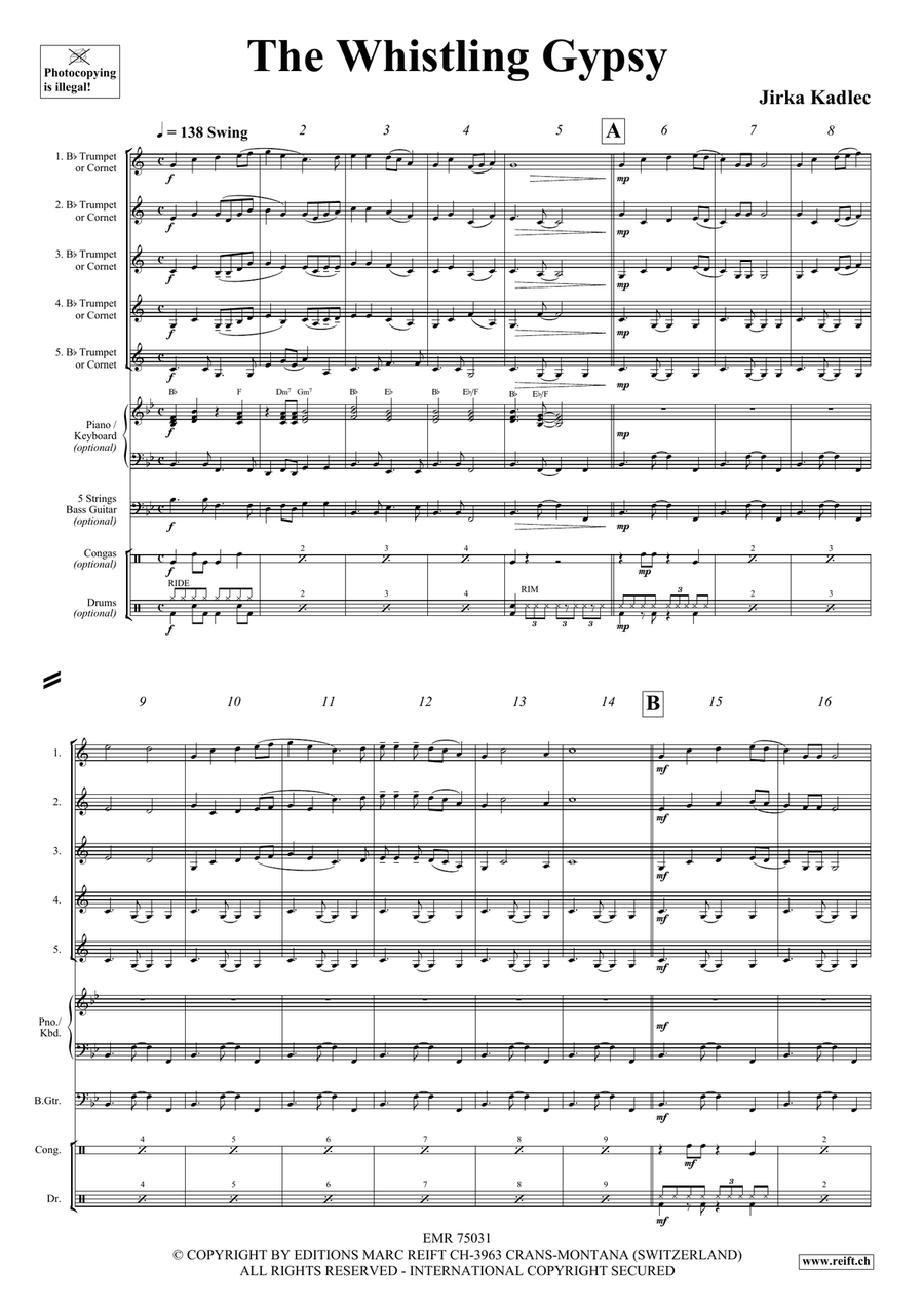 The Whistling Gypsy The Whistling Gypsy Cornet scores gallery preview page 4