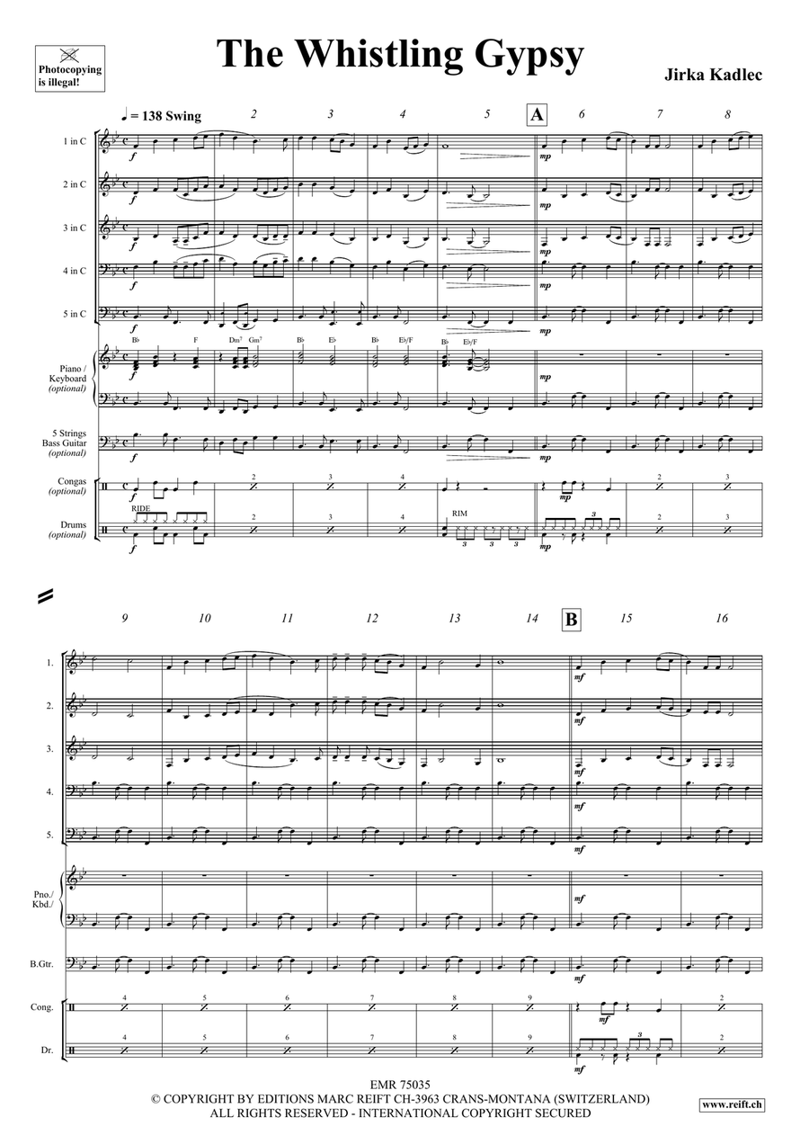 The Whistling Gypsy The Whistling Gypsy Woodwind Quintet scores gallery preview page 4