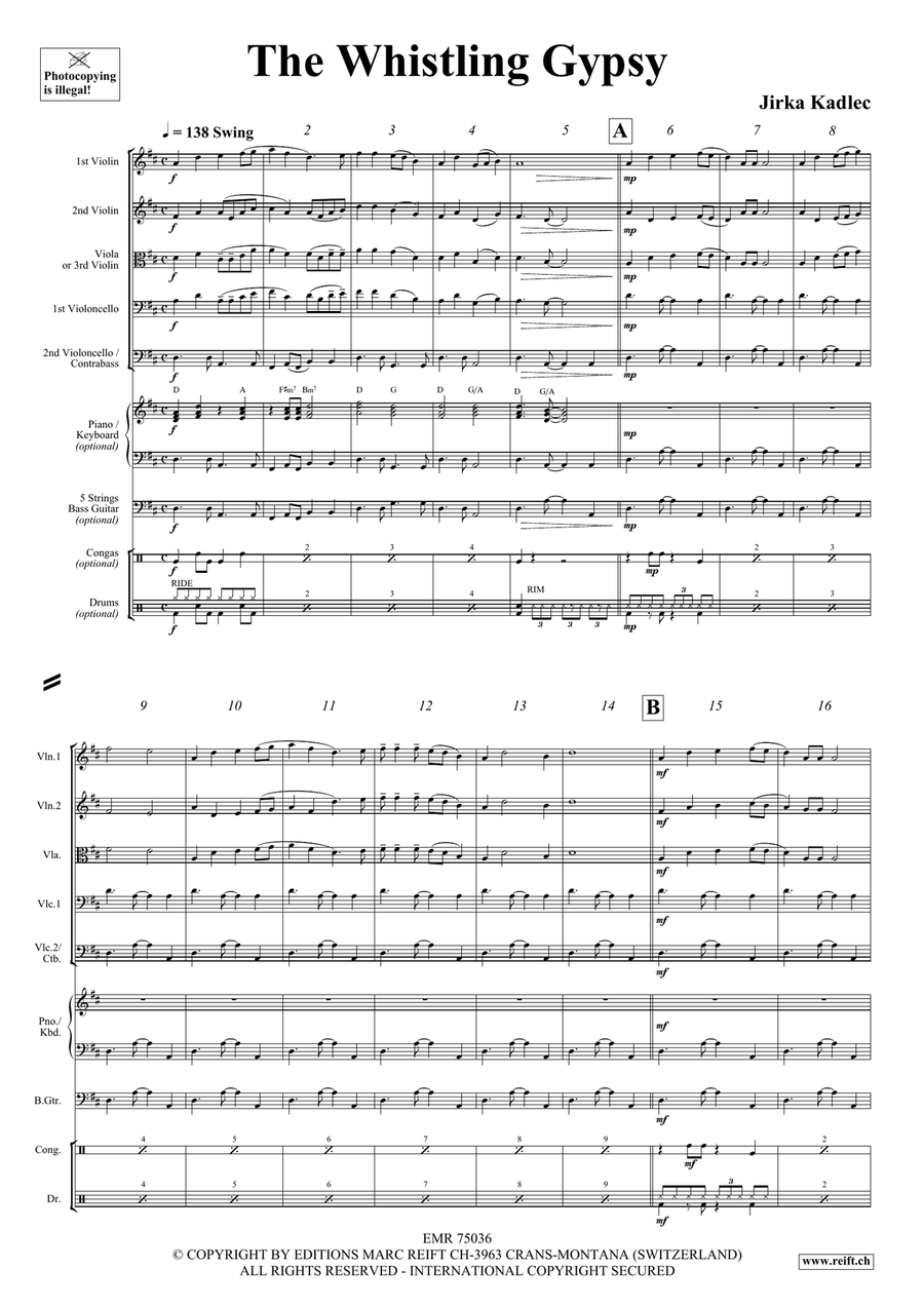 The Whistling Gypsy The Whistling Gypsy String Orchestra scores gallery preview page 4
