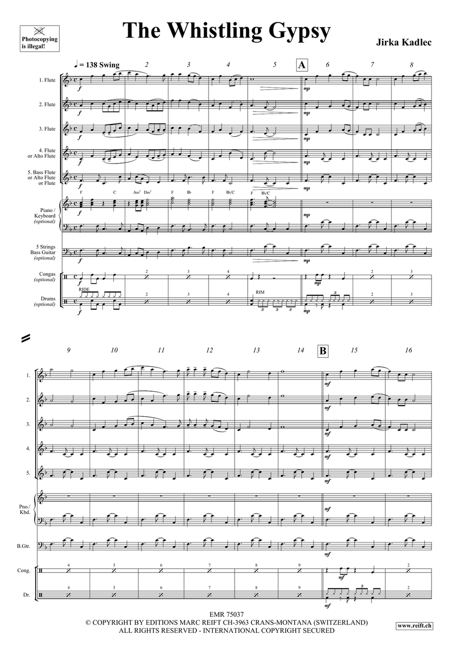 The Whistling Gypsy The Whistling Gypsy Flute scores gallery preview page 4