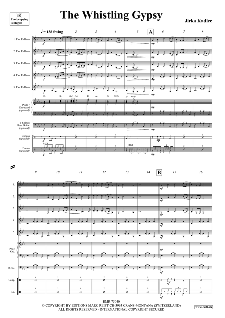 The Whistling Gypsy The Whistling Gypsy Horn scores gallery preview page 4