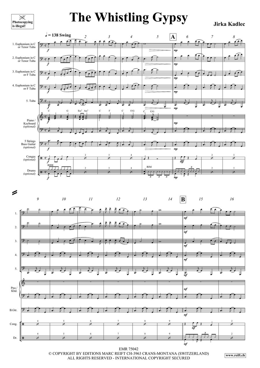 The Whistling Gypsy The Whistling Gypsy Tuba scores gallery preview page 4