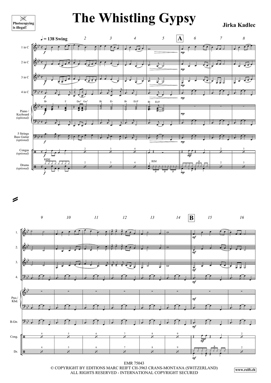 The Whistling Gypsy The Whistling Gypsy Score scores gallery preview page 4