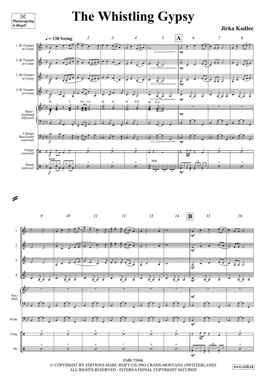 The Whistling Gypsy The Whistling Gypsy Cornet scores gallery preview page 4