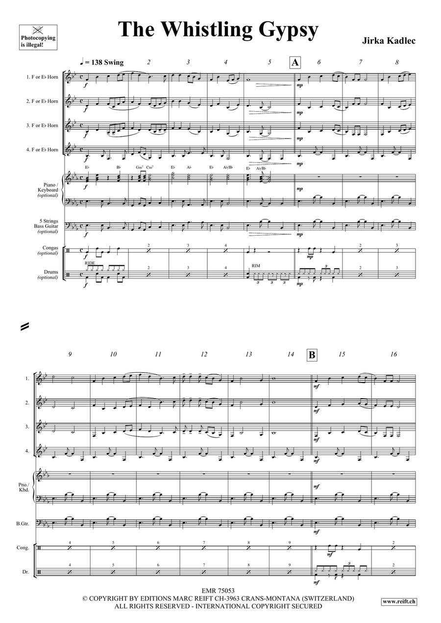The Whistling Gypsy The Whistling Gypsy Horn scores gallery preview page 4