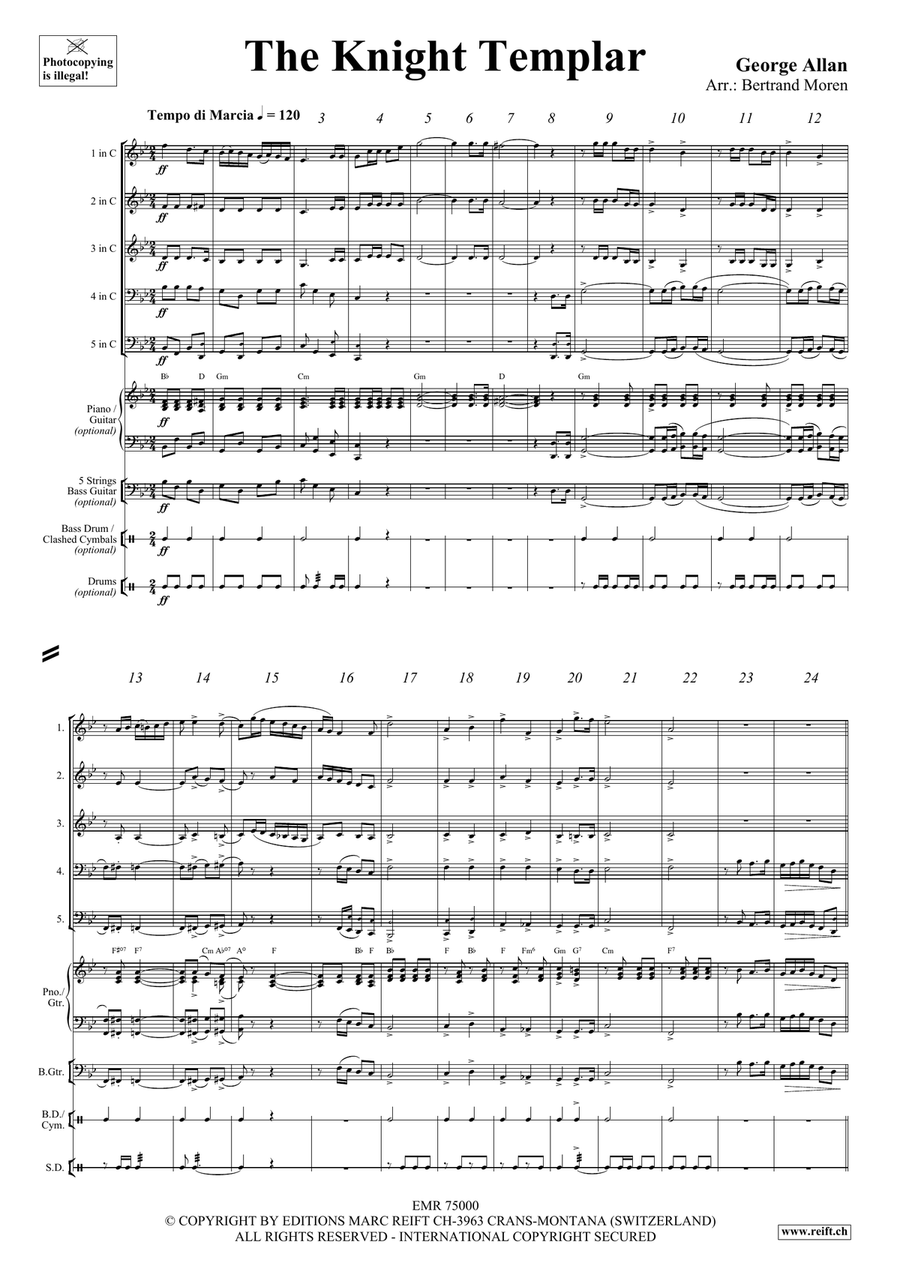 The Knight Templar The Knight Templar Score scores gallery preview page 3