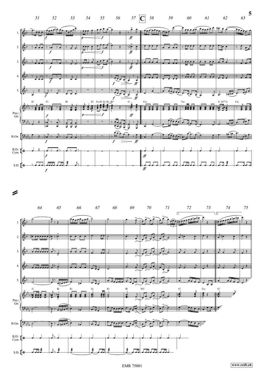 The Knight Templar The Knight Templar Clarinet Quintet scores gallery preview page 5