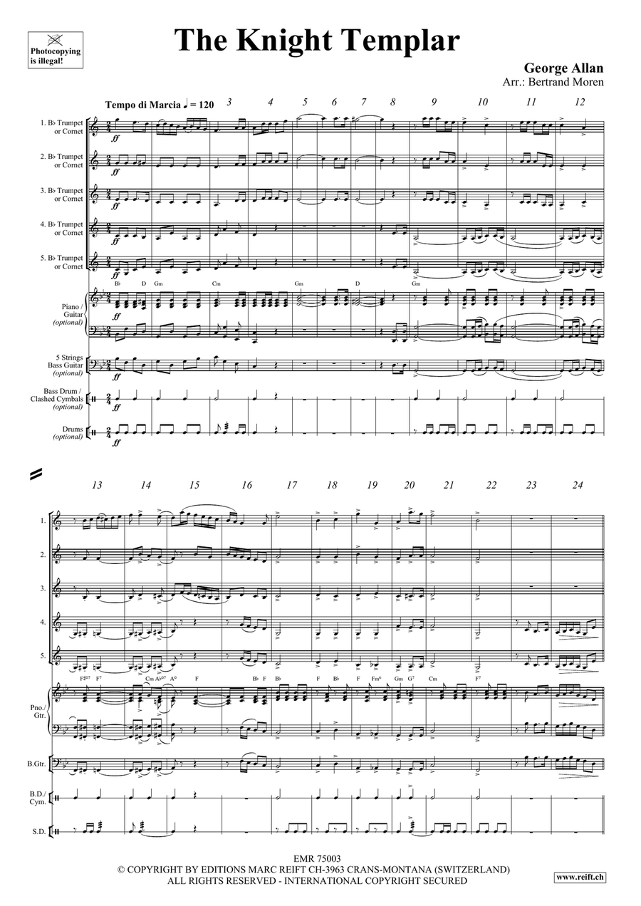 The Knight Templar The Knight Templar Cornet scores gallery preview page 4