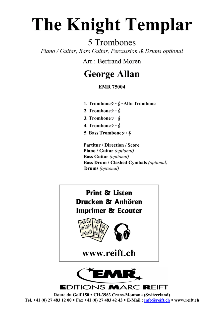 The Knight Templar The Knight Templar Trombone scores gallery preview page 2