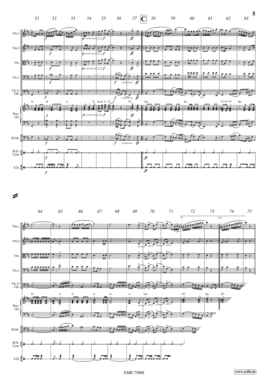 The Knight Templar The Knight Templar String Orchestra scores gallery preview page 5