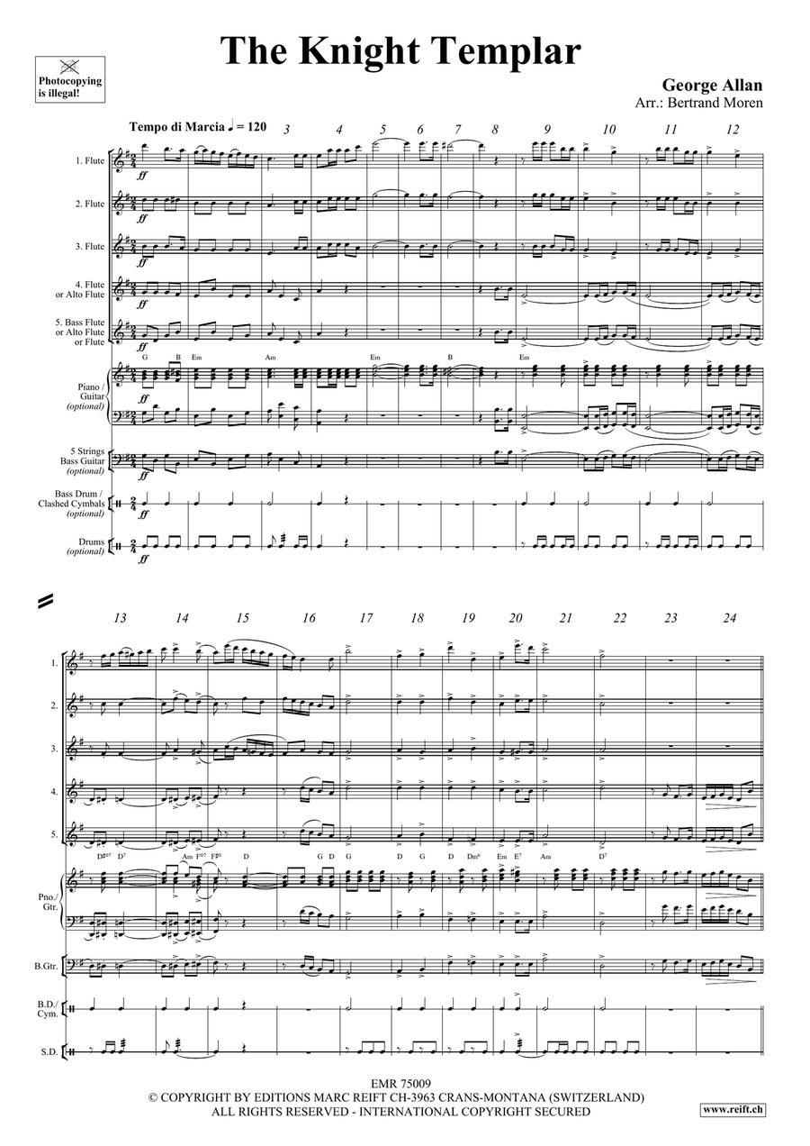 The Knight Templar The Knight Templar Flute scores gallery preview page 3