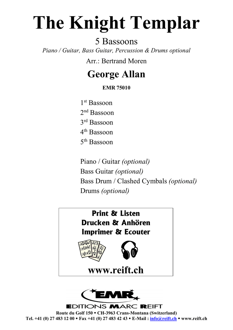 The Knight Templar The Knight Templar Bassoon scores gallery preview page 2