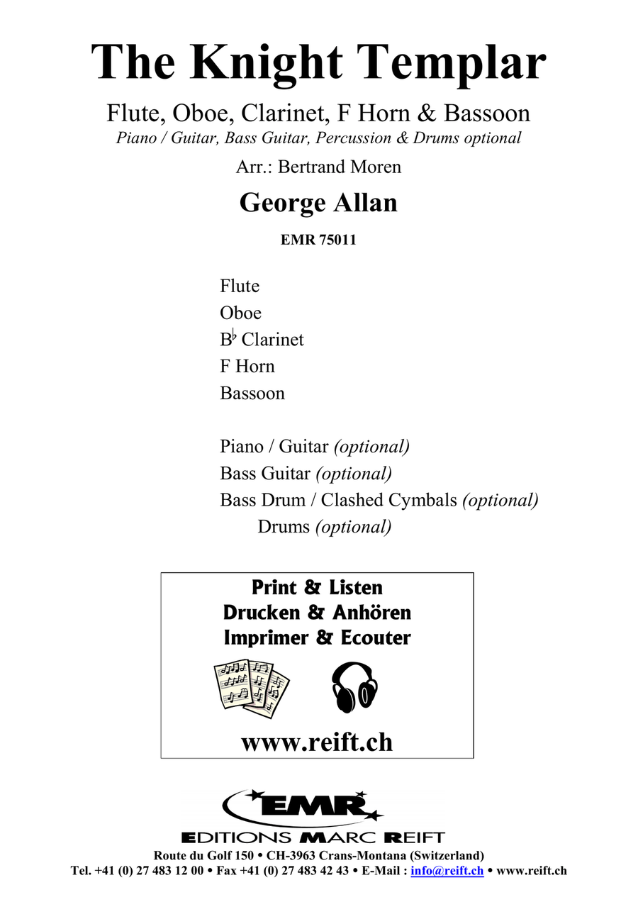 The Knight Templar The Knight Templar Woodwind Quintet scores gallery preview page 2