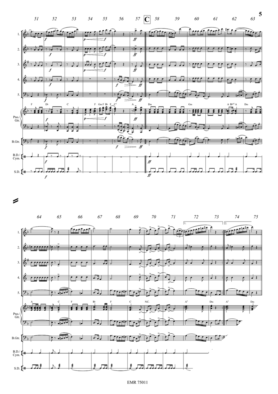 The Knight Templar The Knight Templar Woodwind Quintet scores gallery preview page 5