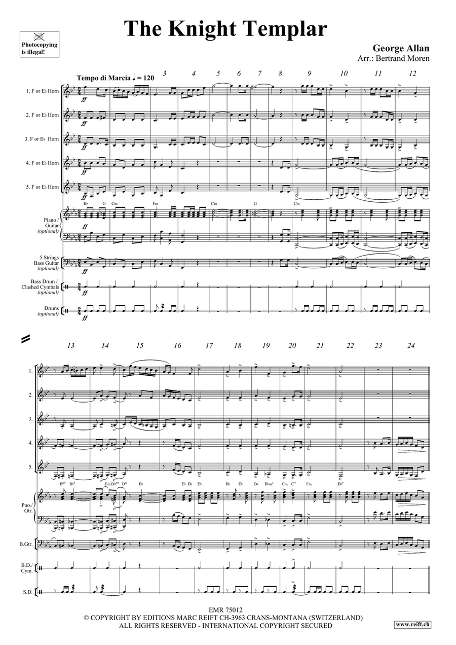 The Knight Templar The Knight Templar Horn scores gallery preview page 3
