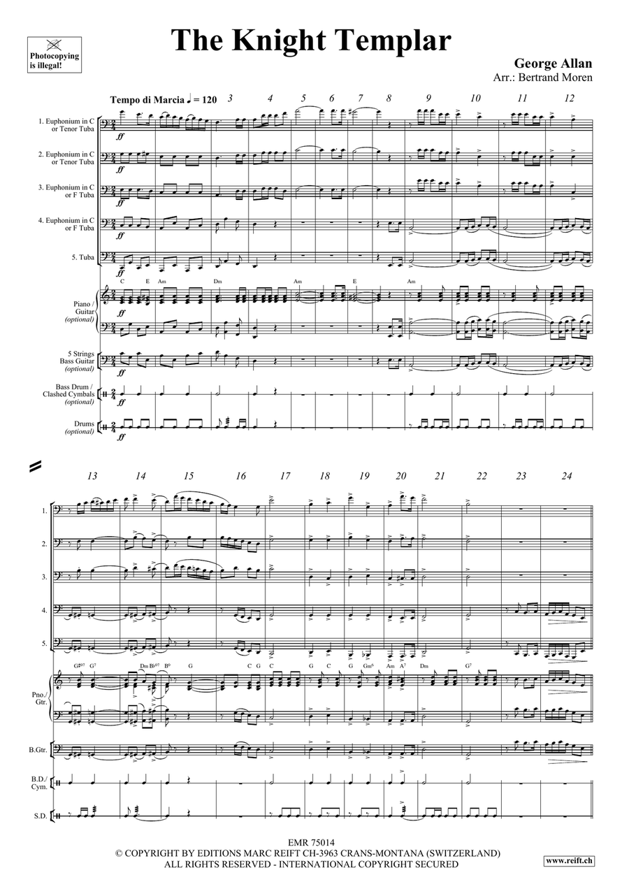 The Knight Templar The Knight Templar Tuba scores gallery preview page 3