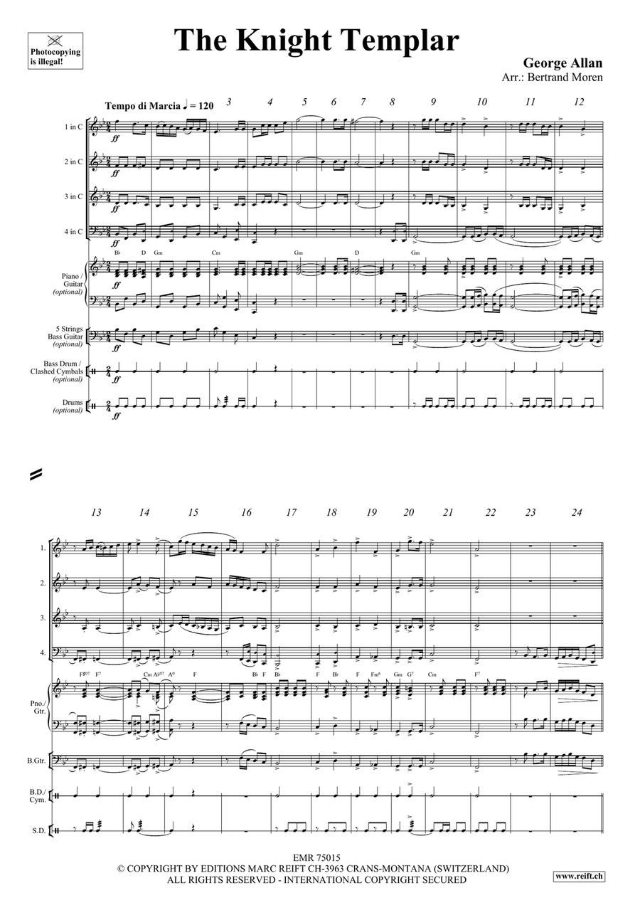 The Knight Templar The Knight Templar Score scores gallery preview page 3