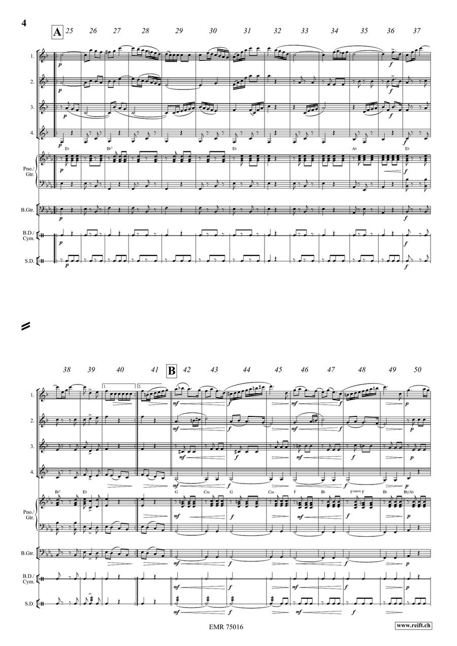 The Knight Templar The Knight Templar Clarinet Quartet scores gallery preview page 4