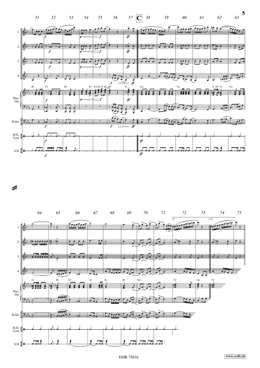 The Knight Templar The Knight Templar Clarinet Quartet scores gallery preview page 5