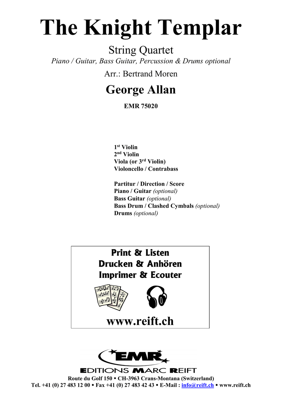 The Knight Templar The Knight Templar String Quartet scores gallery preview page 2