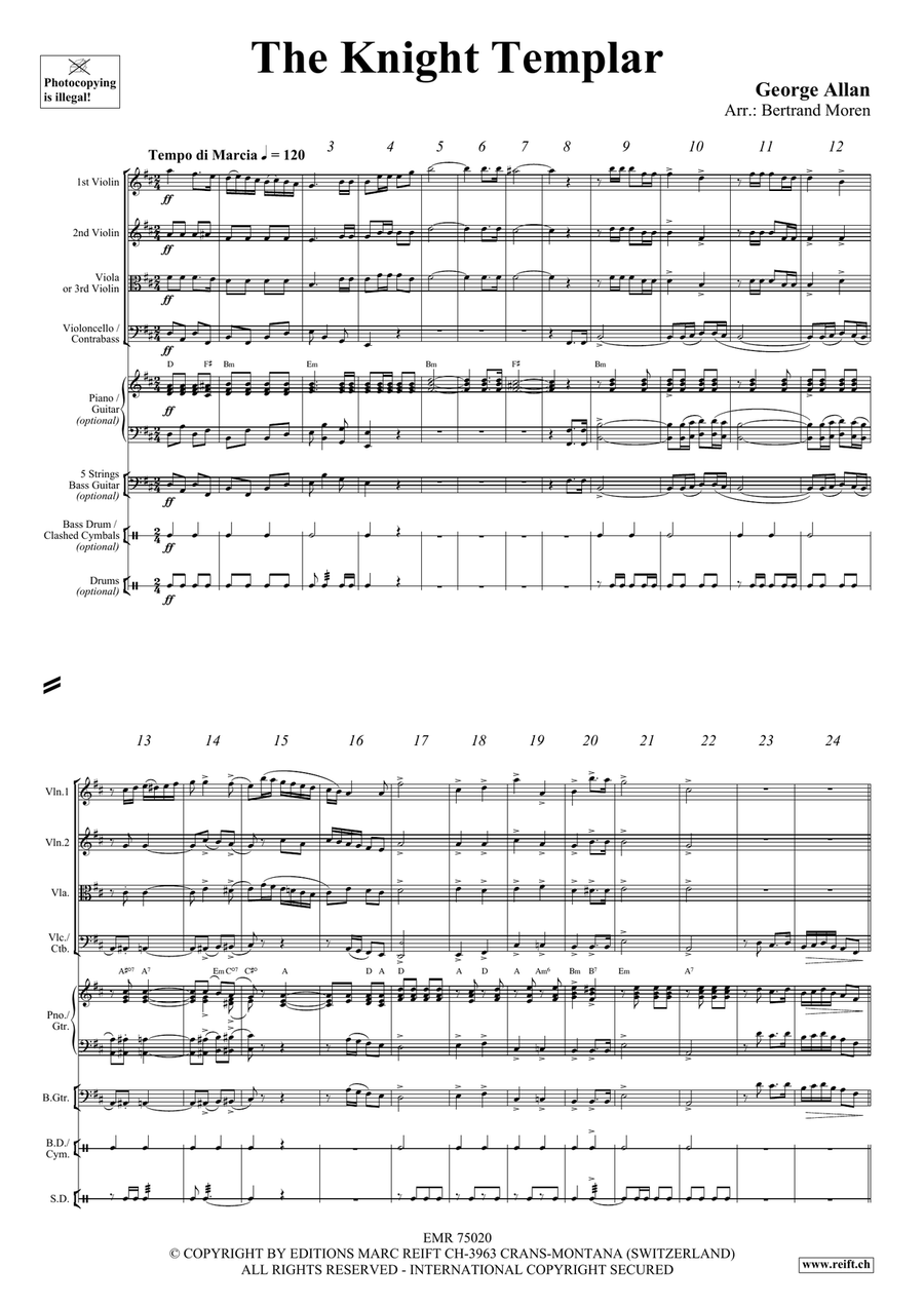 The Knight Templar The Knight Templar String Quartet scores gallery preview page 3