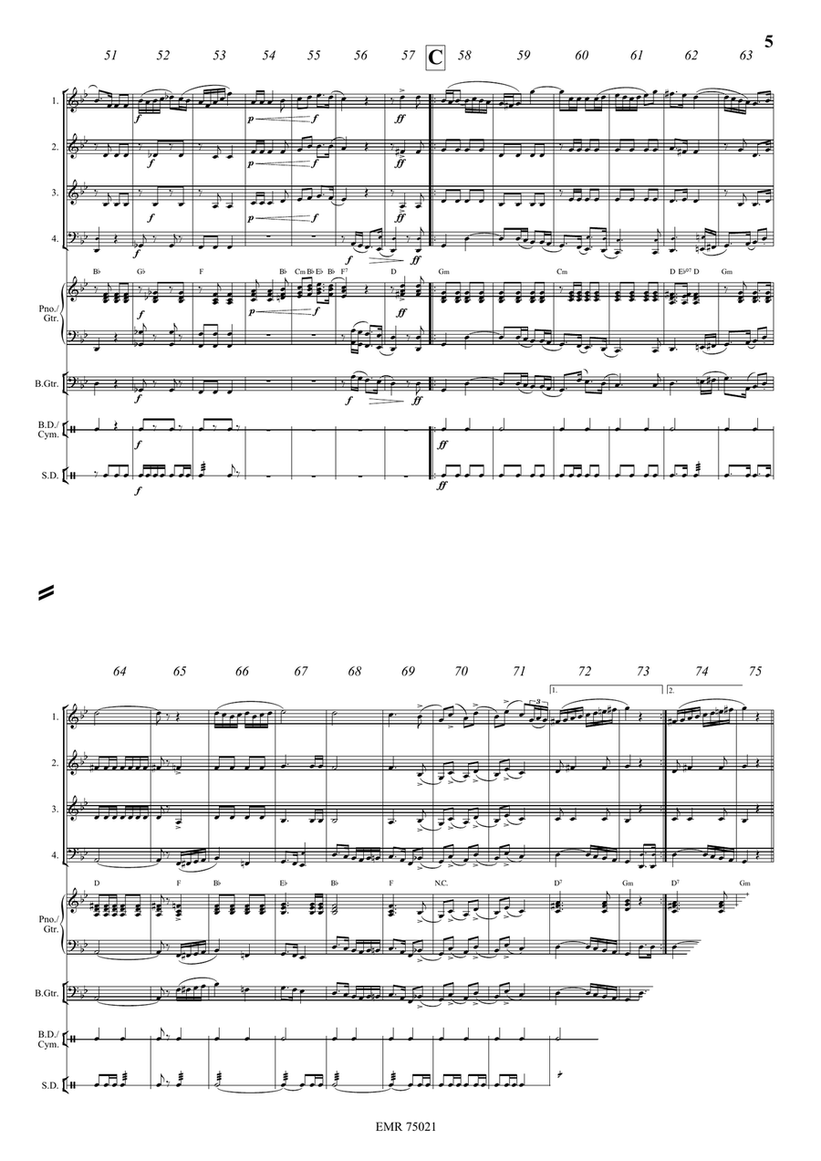 The Knight Templar The Knight Templar Brass Quartet scores gallery preview page 5