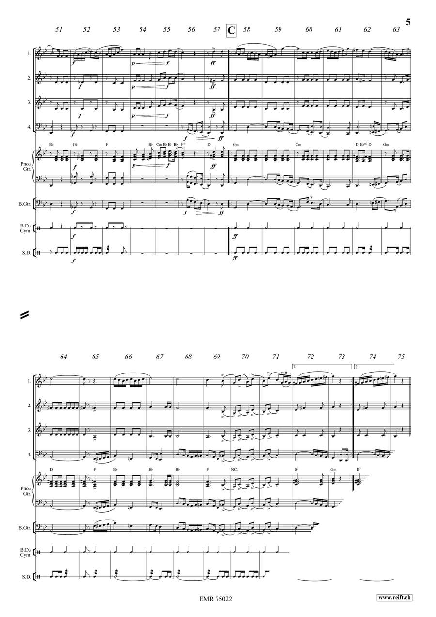 The Knight Templar The Knight Templar Woodwind Quartet scores gallery preview page 5