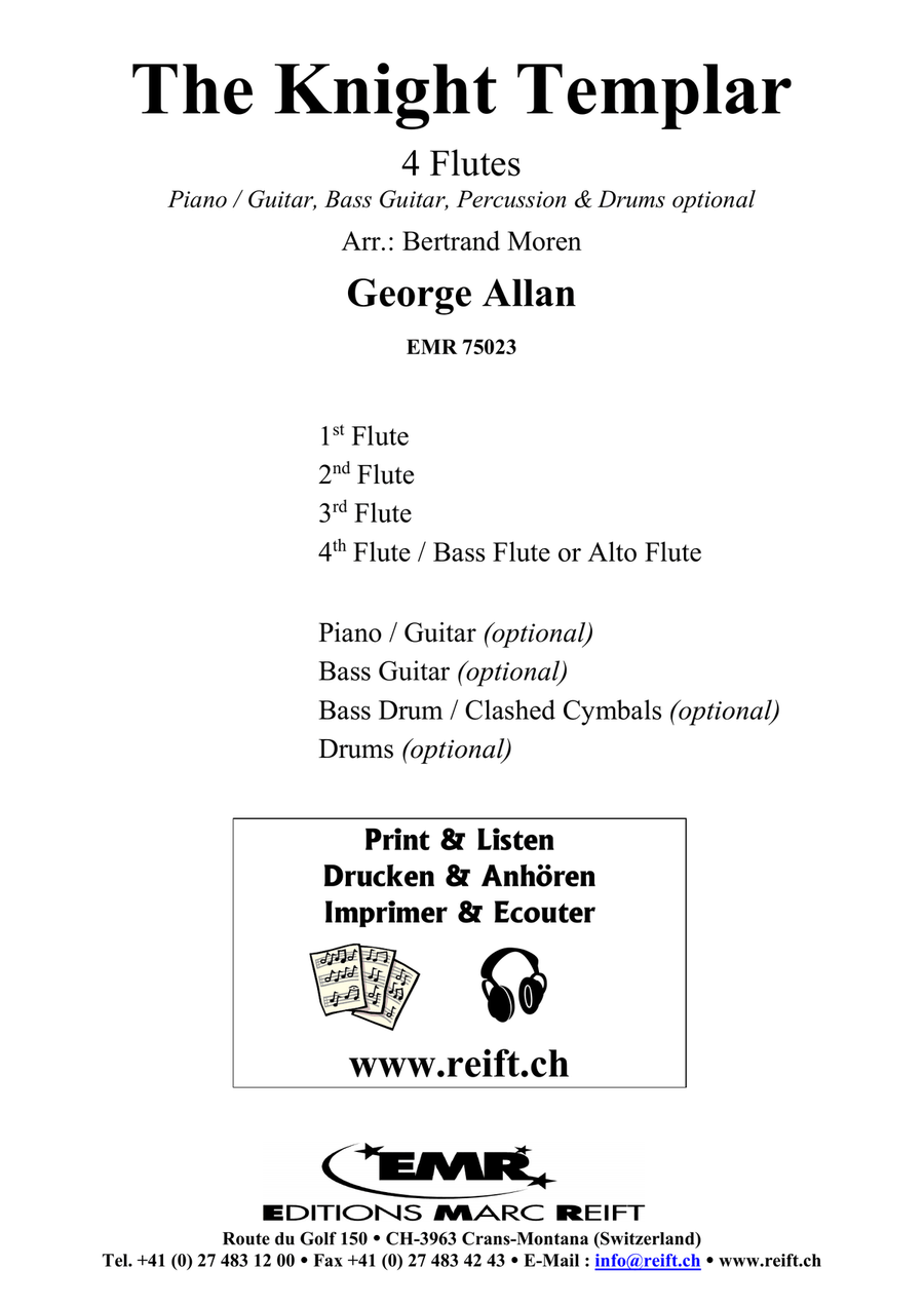 The Knight Templar The Knight Templar Flute Quartet scores gallery preview page 2