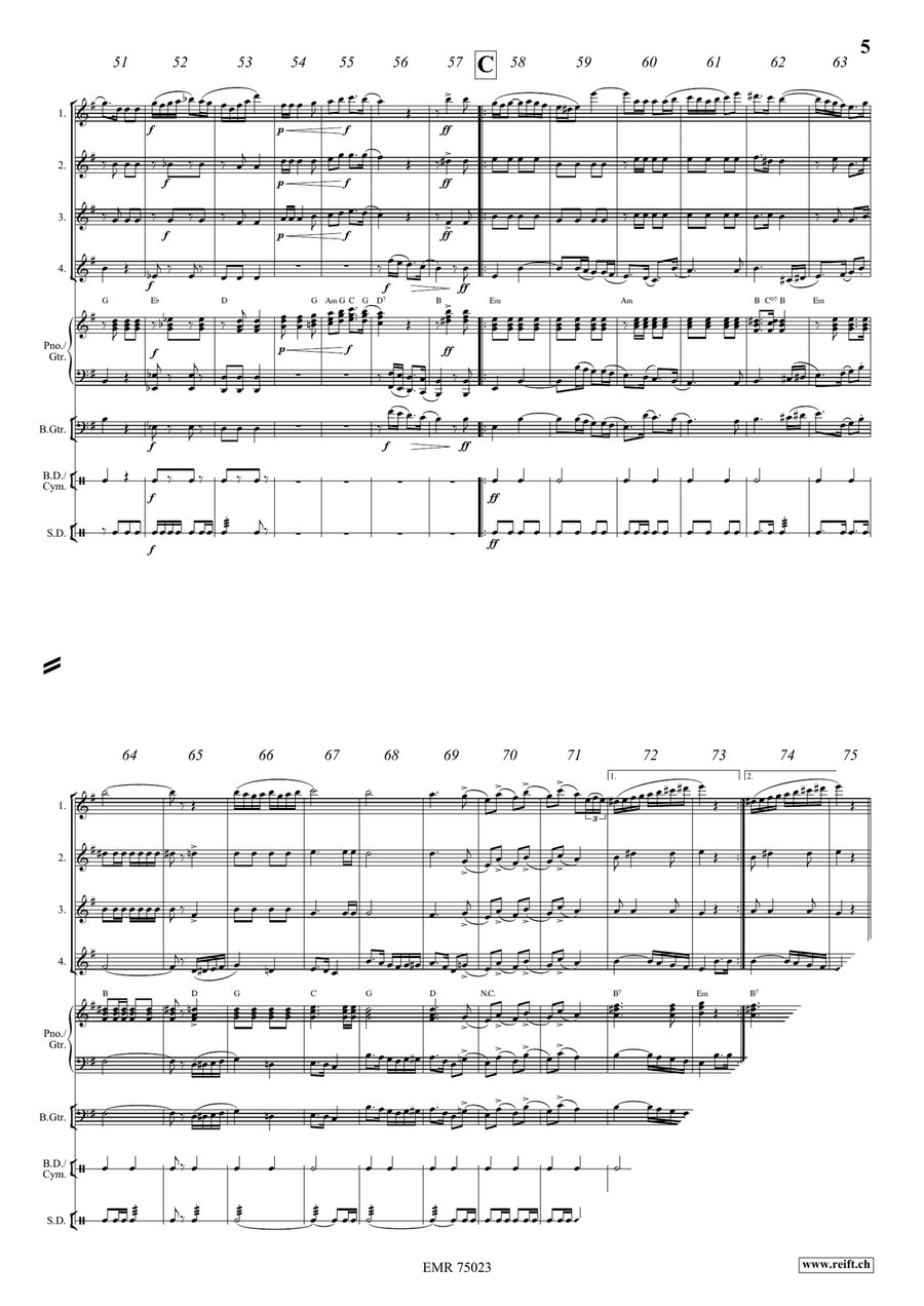 The Knight Templar The Knight Templar Flute Quartet scores gallery preview page 5