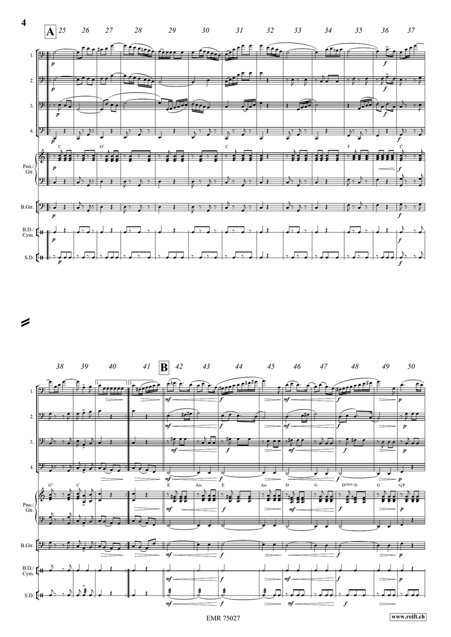 The Knight Templar The Knight Templar Tuba Quartet scores gallery preview page 4