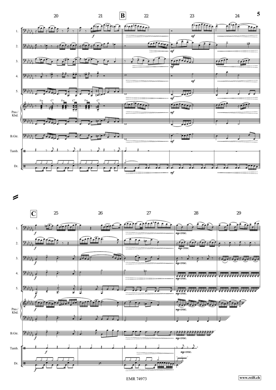 Epic Fugue Epic Fugue Trombone scores gallery preview page 6