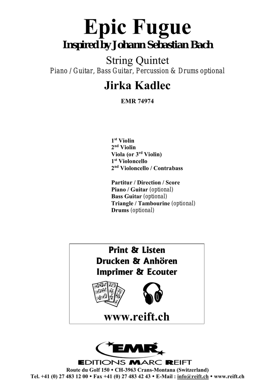 Epic Fugue Epic Fugue String Quintet scores gallery preview page 2