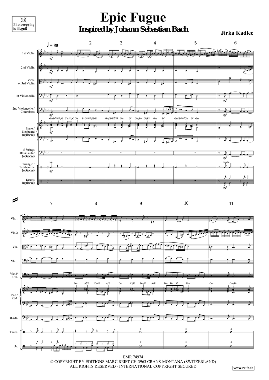 Epic Fugue Epic Fugue String Quintet scores gallery preview page 4