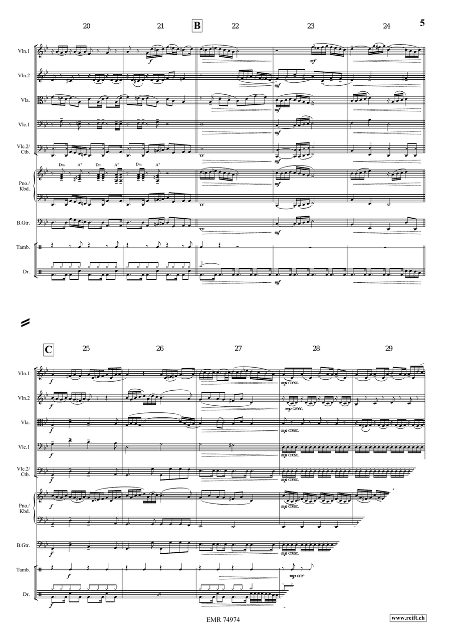 Epic Fugue Epic Fugue String Quintet scores gallery preview page 6