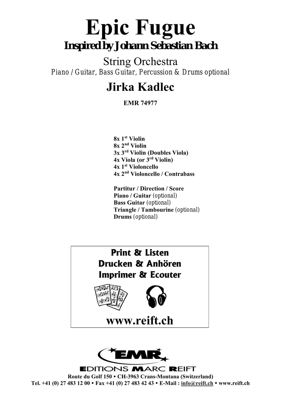 Epic Fugue Epic Fugue String Orchestra scores gallery preview page 2