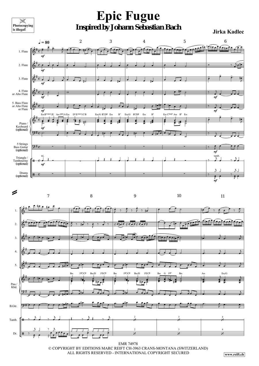 Epic Fugue Epic Fugue Flute scores gallery preview page 4