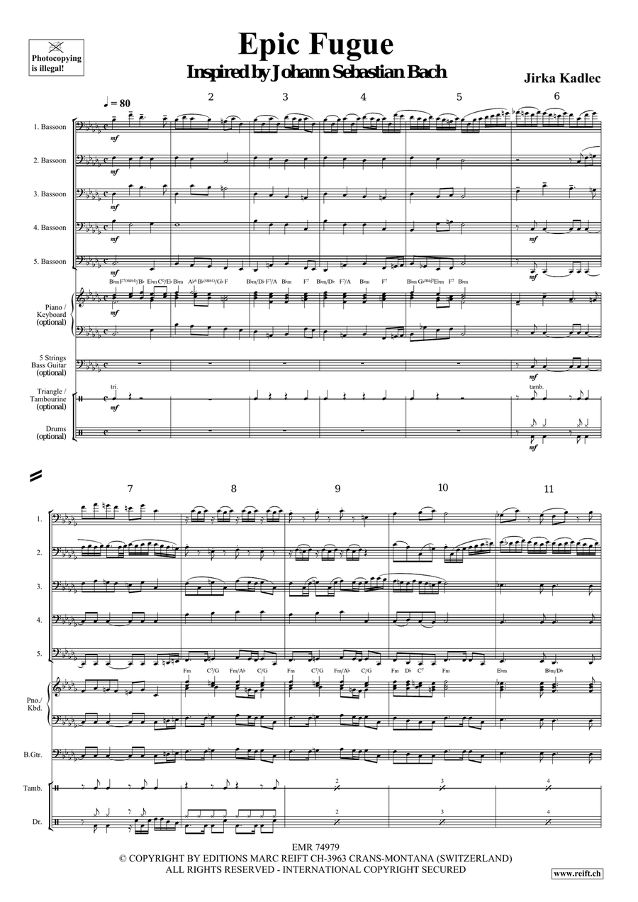 Epic Fugue Epic Fugue Bassoon scores gallery preview page 4