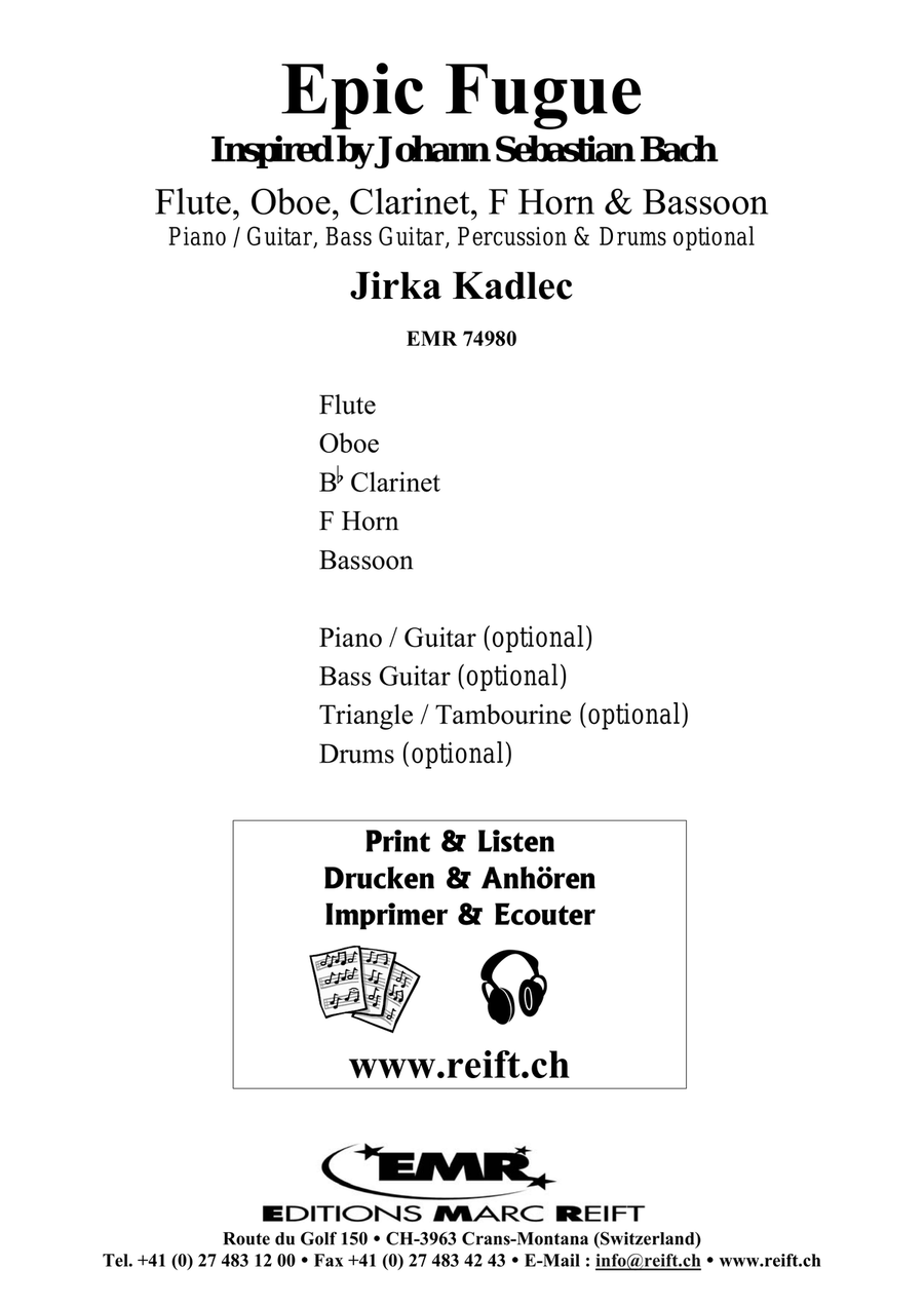 Epic Fugue Epic Fugue Woodwind Quintet scores gallery preview page 2