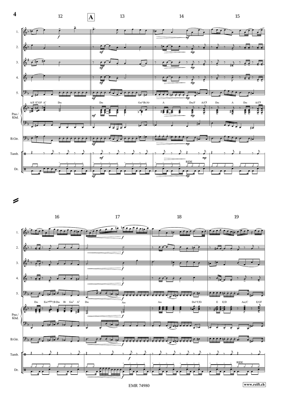 Epic Fugue Epic Fugue Woodwind Quintet scores gallery preview page 5