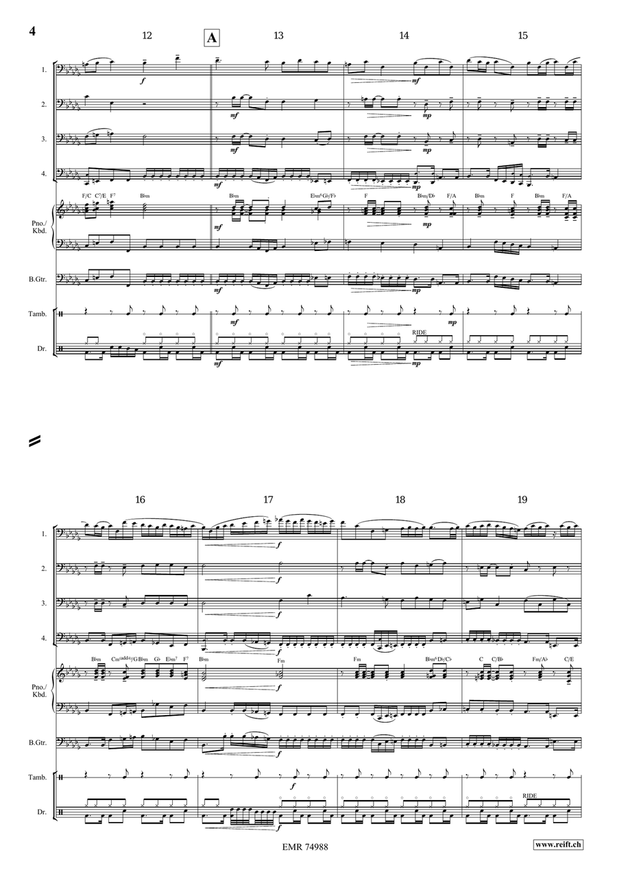 Epic Fugue Epic Fugue Trombone Quartet scores gallery preview page 5