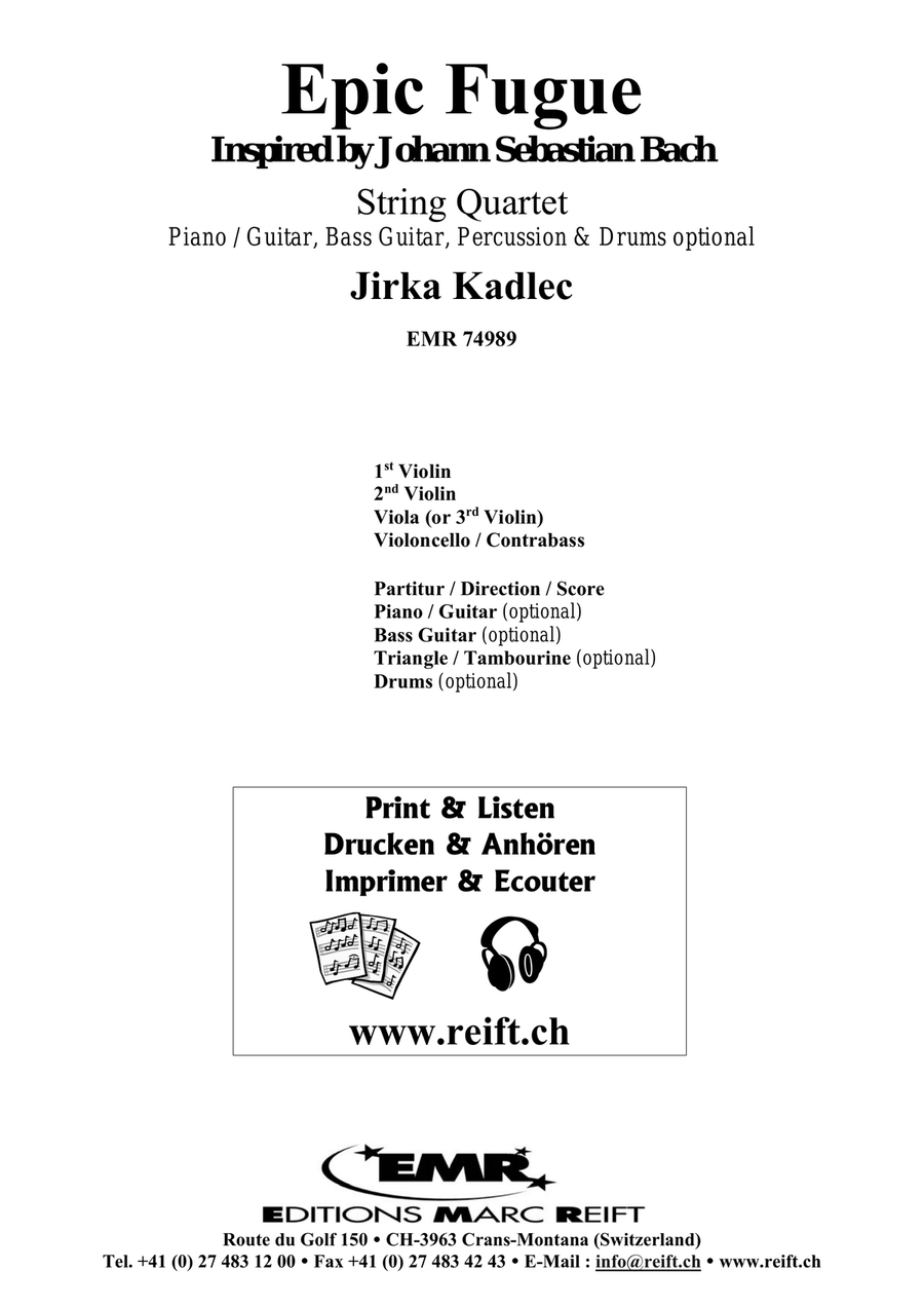 Epic Fugue Epic Fugue String Quartet scores gallery preview page 2