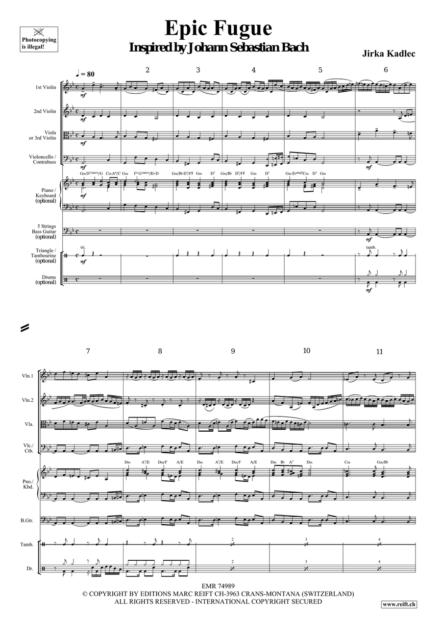 Epic Fugue Epic Fugue String Quartet scores gallery preview page 4