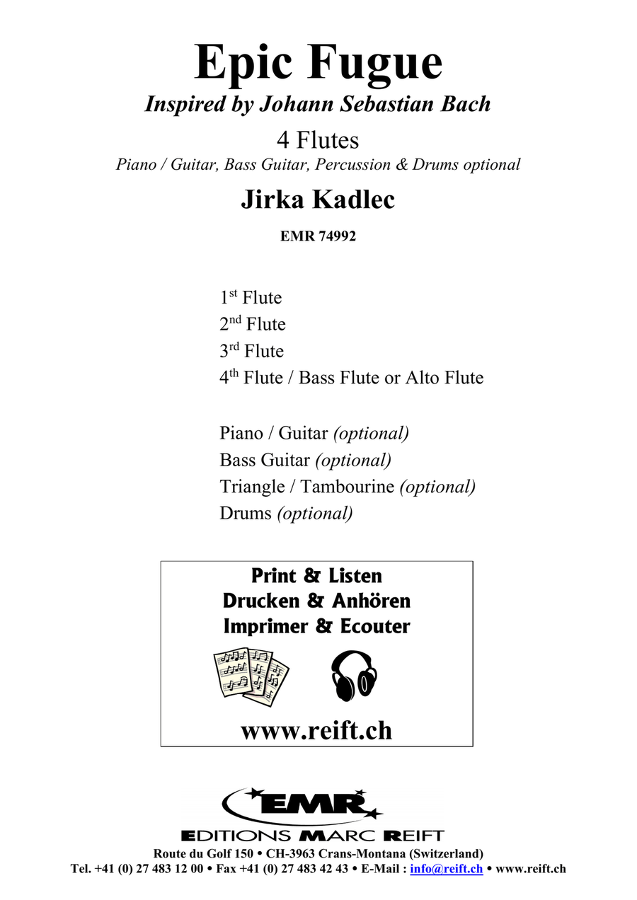 Epic Fugue Epic Fugue Flute Quartet scores gallery preview page 2
